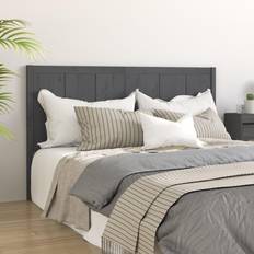 vidaXL grey, 125.5 Pine Bed Headboard