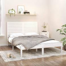 vidaXL white, 120 Solid Bed Frame