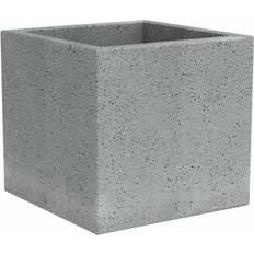 Scheurich C-Cube planter, plastic, STONY