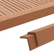 vidaXL 5 pcs Decking Angle Trims WPC 170 cm Light Brown