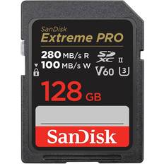 128 GB - USB 3.0/3.1 (Gen 1) Memory Cards & USB Flash Drives SanDisk Extreme PRO MicroSDXC V60 UHS-II U3 280/100MBs 128GB