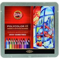 Koh-I-Noor Polycolor Artists Colored Pencil Tin Set 48-Pencils