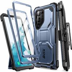 i-Blason Armorbox Series Designed for Samsung Galaxy S23Ultra 5G (2023 Release) Full-Body Rugged Holster Bumper Case with Built-in Screen