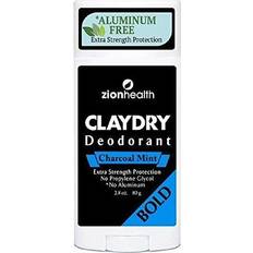 Zion Health ClayDry Natural Deodorant- Charcoal Mint