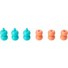 Knitting Needle Stoppers Clover Point Protectors and Stopper For Sizes 0 and 10.5 6-Pack