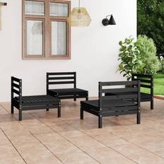 vidaXL Solid Pinewood Garden Outdoor Lounge Set