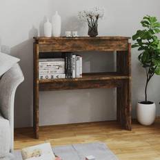 vidaXL smoked oak Console Table