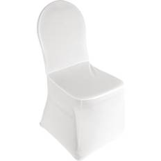 Polyester Loose Covers Bolero Banquet Loose Chair Cover White