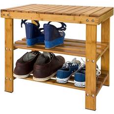 Brown Shoe Racks SoBuy FSR02-K-N, Bamboo Shoe Rack