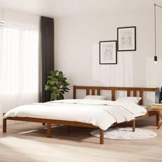 vidaXL Bed Frame Honey