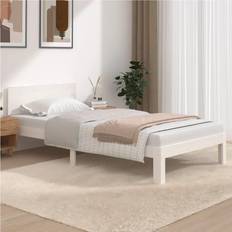 vidaXL white, 100 Pine Bed Frame