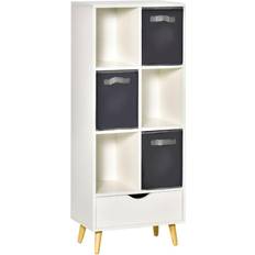 Homcom Modern White Book Shelf 120cm