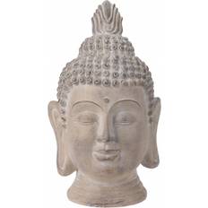 Beige Figurines ProGarden Buddha Head Figurine