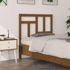 vidaXL honey brown, 95.5 Pine Bed Honey Headboard