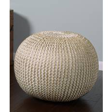 LR Home Fairbanks Knitted Pouffe