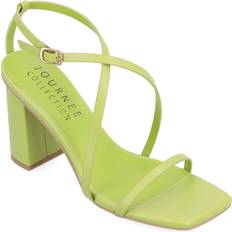 Journee Collection Womens Lenorra Heeled Sandals, Medium, Green Green