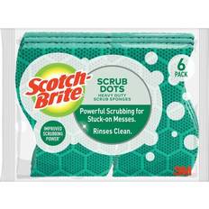 Scotch-Brite Scrub Dots Heavy-Duty Scrub Sponge 6-Pack, Case of 4, Turquoise