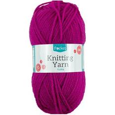 The Home Fusion Company (Fushia) 50g Knitting Crochet Yarns 15 Beautiful Colours To Choose White Fushia Sparkle