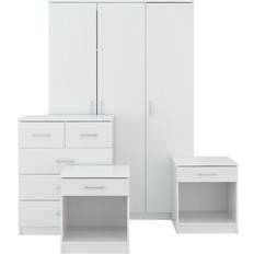 GFW Panama White Wardrobe 101x165cm 4pcs