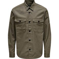 Only & Sons Loose Fit Shirts - Olive/Cub