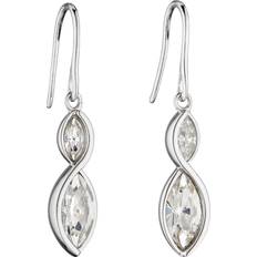 Fiorelli Twist Navette Clear Crystal Earrings E5802C