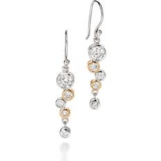 Fiorelli Gold Plated Drop Cubic Zirconia Earrings E4128C