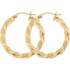 The Fine Collective Twist Hoop Earrings - Gold
