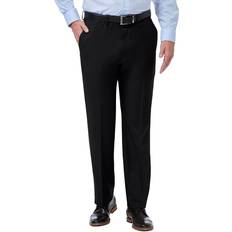 Haggar Mens Premium Comfort Classic Fit Flat Front Dress Pant