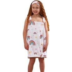 Dreamscene Kids Rainbow Towel Dress Headband Beach Wrap Robe