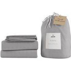 Bamboo Bedspreads Bamboo & French Linen Complete Bedspread Silver, Grey