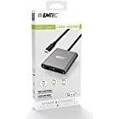 Emtec T610C Kartenleser (SD, CF, microSD) (USB-C) Speicherkartenlesegerät