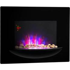 Klarstein Fireplaces Klarstein Feuerschale Elektro-Wandkamin 1800W Flammenillusion Dekosteine