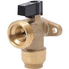 Sharkbite 1/2 in. x 3/4 in. Brass Push-to-Connect Washing Machine Angle Valve