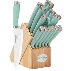 Hampton Forge EpicurePistachio–17Piece BlockSet 17-Piece