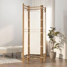 Bamboo Room Dividers vidaXL 3-tlg. Paravent Faltbar Raumteiler