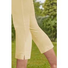 Roman Cropped Stretch Trouser - Lemon