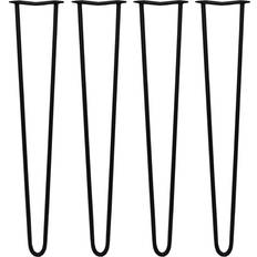 Black Table Legs 4 Hairpin Pin Table Leg