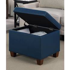 Convenience Concepts Ottomans Blue Pouffe