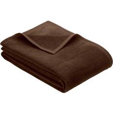 Ibena Solid Plush Blankets Brown