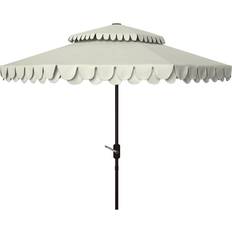 Safavieh Elegant Valance 9Ft Double Top Umbrella