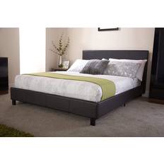 200cm - Single Beds Beds & Mattresses GFW Bed Frame With Padded Headboard Small Double 134x200cm