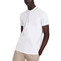 Armani Exchange Men - White Clothing Armani Exchange Stretch Jersey Slim Fit Polo Shirt