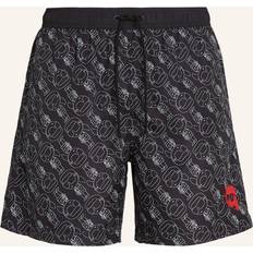 Karl Lagerfeld Ikonic 2.0 Print Swim Shorts, Black