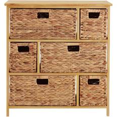 Premier Housewares 6 Basket Drawers Natural Water Storage Unit