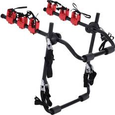 Homcom 3 Bike Carrier Car Back Mount Bicycle Rack Trunk suv Universal