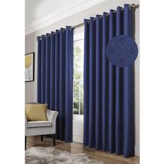 Blue Curtains Blackout Curtains Eyelet Ring Top