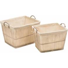 Premier Housewares Rustic White Basket