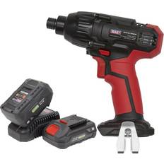 Loops 20V Cordless Impact Driver & 2x Li-Ion Batteries 1/4" Hex Drive Powerful Light