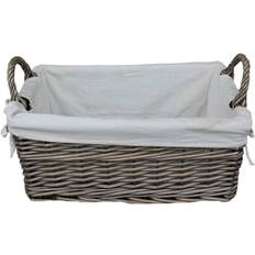 Shallow Lined Antique Wash Basket