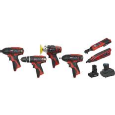 Loops 6x Cordless Power Tool Bundle & 2x Batteries Hammer Drill Impact Driver Wrench